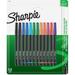 Sharpie Pen - Fine Point - Fine Pen Point - Black Blue Turquoise Green Clover Orange Hot Pink Red Purple Coral - Black Barrel - 12 / Pack | Bundle of 2 Packs