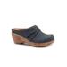 Wide Width Women's Mackay Clog by SoftWalk in Denim Nubuck (Size 11 W)