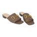 Gucci Shoes | Gucci 623111 Horsebit Leather Sandals | Color: Gold | Size: Various