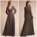 Anthropologie Dresses | Bhldn Watters “Nova” Gown 2 In "Storm"/ A Chocolate Gray Nwt | Color: Brown/Gray | Size: 2