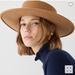 J. Crew Accessories | J.Crew Contoured-Crown Wool Boater Hat Honey Brown Adobe Small- Medium | Color: Brown/Tan | Size: Small- Medium