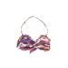 Kenneth Cole REACTION Swimsuit Top Purple Baroque Print Swimwear - Women's Size Small