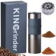 KINGrinder K2 Bent Handle Manual Coffee Grinder with 140 Adjustable Grinding Levels for Aeropress, French Press, Drip, Espresso, 25g Capacity