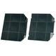 Spares2go Carbon Charcoal Filter for John Lewis Cooker Hood Vent Extractor (Pack of 2 Filters)