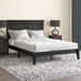 Three Posts™ Markovich Solid Wood Platform Bed In Twin - Gloss White Wood in Black | 43.7 H x 58.9 W x 80.7 D in | Wayfair