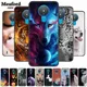 Coque de protection en silicone souple TPU Animal pour téléphone coque de luxe housse de loup