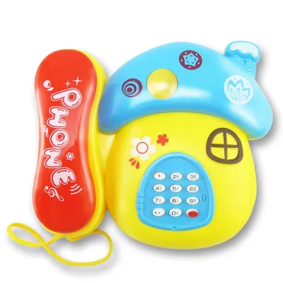 Téléphone électronique musical pour enfants jouets sonores et lumineux pour bébés de 0 à 12 mois