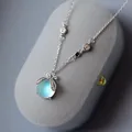 Collier avec pendentif en pierre de lune et cœur pour femme bijou à breloques tendance de Style