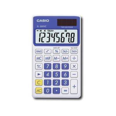 Casio Solar Wallet Calculator - Blue