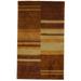 Canvello Hand Made Modern All Over Orange Indo Indo Rug - 2'11'' X 4'11'' - 3x5