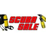 48 SCUBA SALE DECAL sticker diving shop equipment diver tank rental filled