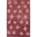 Deep Blush Tie-Dye 5X8 Hand-Tufted Modern Rug