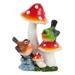 Hemoton Bird Mushroom Design Decor Mini Mushroom Decor Garden Mushroom Adornment