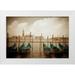 Jacks Heather 32x23 White Modern Wood Framed Museum Art Print Titled - Venezia I