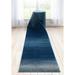 Well Woven Custom Size Runner - Choose Your Length - Yaro Blue Abstract 27 Inches Wide x 40 Feet Long Runner (27 in. x 40 ft. Runner) Rug