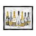 Stupell Industries Radiant Glam Twinkle Champagne Bottles Graphic Art Jet Black Floating Framed Canvas Print Wall Art Design by Ziwei Li