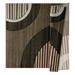 MDA Rug Imports Glamour Collection Geometric Polypropylene Area Rug Brown/Beige 5 2 Round 5 Round Beige Round