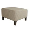 Niuer Stretch Ottoman Slipcover Jacquard Ottoman Covers Square Footstool Slip Cover Khaki Block -lift Flower Pedal XL Code