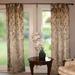 Velvet Embossed Damask Curtain Panel 54 Inch Wide