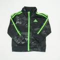 Pre-owned Adidas Boys Grey | Green Jacket size: 18 Months