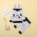 Herrnalise Toddler Kids Baby Boys Girls Halloween Cartoon Hooded Sweater Pants Outfits Set Deals !