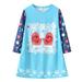 QIPOPIQ Girls Clothes Clearance Toddler Baby Kids Girls Christmas Dress Party Princess Dress Print Clothes