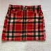 American Eagle Outfitters Skirts | American Eagle Plaid Corduroy Mini Skirt Sz 0 | Color: Green/Red | Size: 0