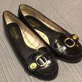 Coach Shoes | Coach Orchid Size 6.5 Black Patent Leather Flat Shoes For Women | Color: Black | Size: 6.5