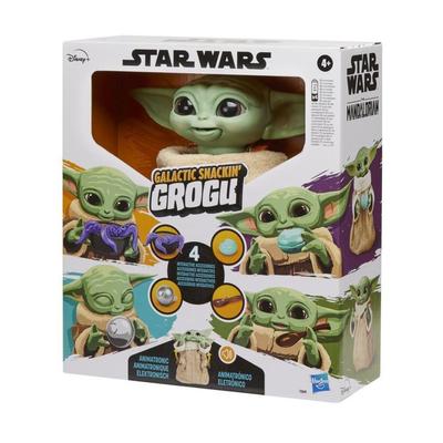 Disney Toys | Disney Star Wars Grogu Galactic Snackin' Anamatronic Mandalorian Baby Yoda Toy | Color: Green/Tan | Size: Unisex Ages 4+
