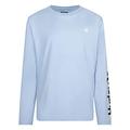 Hurley Jungen Hrlb Icon UPF L/S Top Tshirt, Blue Dream Heather, 12 años