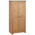 Tidyard 3-Door Wardrobe Natural Wood 80x50x171.5 cm Pine Panama Range