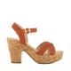 Dune Ladies JILLYS Braid-Strap Cork-Platform Sandals Size UK 8 Block Heel Heeled Sandals