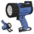 Taller Upgraded Rechargeable Spotlight with 10000 Lumens, 10000mAh Hand Held Work Lights Flashlight Warning Lamp, IPX7 Waterproof Lightweight LED Spotlight for Boat Camping, Hunting - Blue