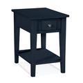 Braxton Culler East Hampton Solid Wood End Table w/ Storage Wood in Gray/Blue | 25 H x 17 W x 24 D in | Wayfair 1054-171/CELERY