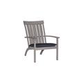 Summer Classics Club Aluminum Adirondack Chair in Gray/Blue | 37.63 H x 27.75 W x 35 D in | Wayfair 332024+C0106455N