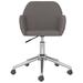 Wrought Studio™ Devondre Swivel Office Chair Home Office Desk Chair w/ Wheels & Arms Fabric Upholstered in Gray | Wayfair