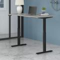 Bush Business Furniture Move 60 Series Height Adjustable Standing Desk Wood/Metal in Gray/Black | 47.68 H x 59.45 W x 29.37 D in | Wayfair