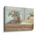 August Grove® Artist Paint Box w/ Flowers by Stellar Design - Painting on Canvas Metal in Brown/Gray/Pink | 24 H x 32 W x 2 D in | Wayfair