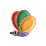 G.E.T. OP-610-MIX Melamine Oval Serving Platter Melamine, Ceramic | 1 H x 6.75 W x 10 D in | Wayfair