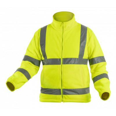 Högert Warnschutz Fleecejacke Aland in Gelb 290 g/m² XL - Gelb