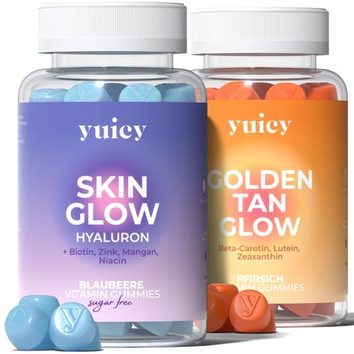 yuicy Skin & Tan Glow | Vitamine für Haut Teint 120 St Fruchtgummi
