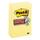 Post-it Super Sticky Notes 4 in x 6 in Canary Yellow Lined 5/Pack