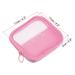 Mesh Toiletry Bag, Mesh Makeup Bag Cosmetic Bag Mesh with Zipper Pouch Portable for Home Travel Accessories