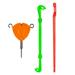 Mnycxen Multi-purpose Portable Knotter Orange Multi-purpose Tool Orange Bait Puller