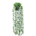 1 Piece Artificial Plant Hanging Artificial Hanging Plants Potted Plant Artificial Fake Ivy Plants for Home Garden Wall Decoration