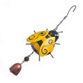 Aimiya Bee Windchime Small Lovely Ornamental Bee Wind Chime with Hook Hanging Bell for Garden