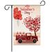 Valentine Flag Valentine s Day Decoration Linen Valentine s Day Garden Flag Double Sided Printed Yard Decorations Valentine House Flags