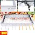 Barbecue Grill 10 Skewers Kebab Automatic Rotating Rotisserie Skewer Maker BBQ