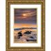 OBrien Jay 23x32 Gold Ornate Wood Framed with Double Matting Museum Art Print Titled - New Jersey Cape May Scenic on Cape May Beach