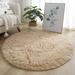 Cogfs Soft Shaggy Rug Anti-Slip Fluffy Rugs Large Shaggy Rug Super Soft Mat Living Room Bedroom Carpet Camel